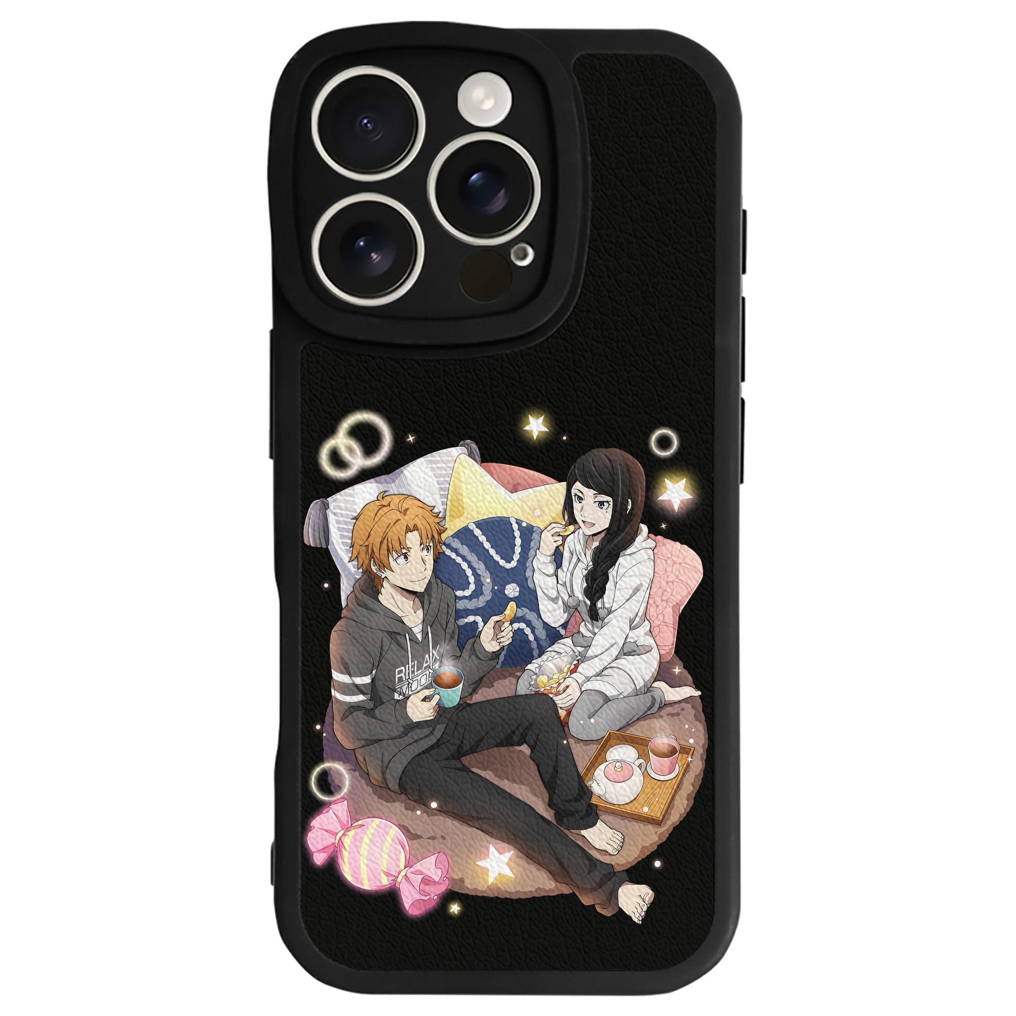 （画像用） 文豪ストレイドッグス Bungo Stray Dogs 【iPhone 16シリーズ対応】シリコンスマホケース（レザー調） 材質：シリコン